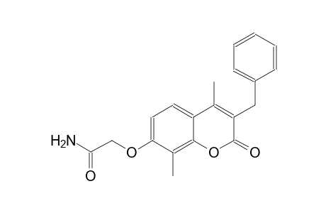 2-[(3-benzyl-4,8-dimethyl-2-oxo-2H-chromen-7-yl)oxy]acetamide