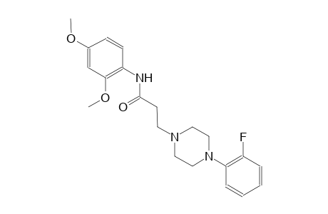 1-piperazinepropanamide, N-(2,4-dimethoxyphenyl)-4-(2-fluorophenyl)-