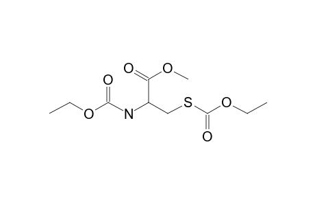 Cysteine, N,S-bis(ethoxycarbonyl)- , methyl ester