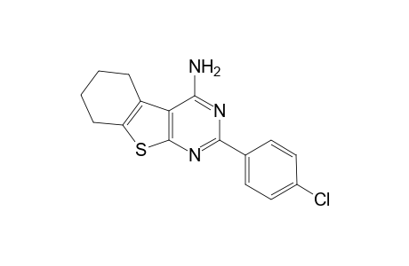 2-(4-Chlorophenyl)-5,6,7,8-tetrahydro[1]benzothieno[2,3-d]pyrimidin-4-amine