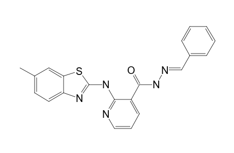 N'-BENZYLIDENE-2-[(6-METHYL-1,3-BENZOTHIAZOL-2-YL)-AMINO]-PYRIDINE-3-CARBOHYDRAZIDE