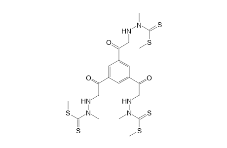 Trimethyl 3,3',3"-(1,3,5-benzenetriacetyl)-tris(2-methyldithiocarbazate)