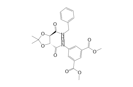 L-(4R,5R)-5-[(5-benzylaminocarbonyl-2,2-dimethyl-1,3-dioxolane-4-carboxyl)amino]-1,3-benzene dimethyl formate