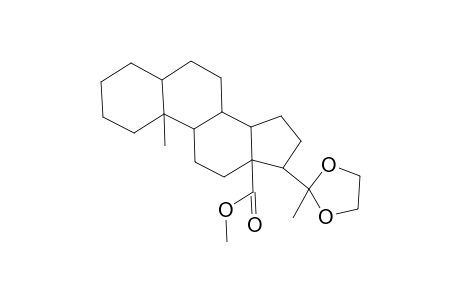 Pregnan-18-oic acid, 20,20-[1,2-ethanediylbis(oxy)]-, methyl ester, (5.alpha.)-