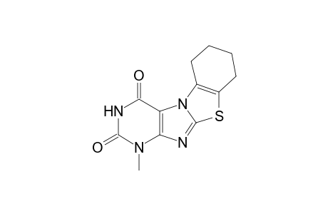 2,3-tetramethylene-8-methyl-6H-thiazolo[3,2-f]xanthine