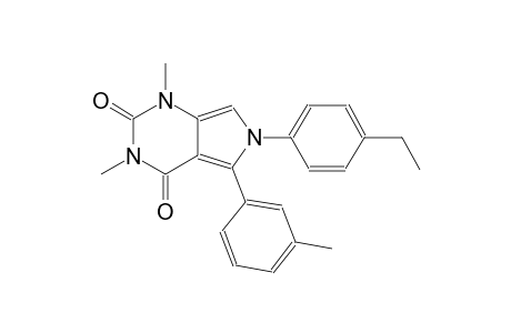 6-(4-ethylphenyl)-1,3-dimethyl-5-(3-methylphenyl)-1H-pyrrolo[3,4-d]pyrimidine-2,4(3H,6H)-dione