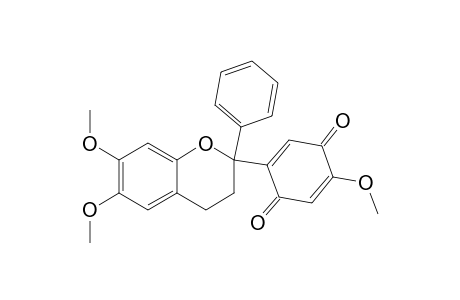 6,7-DIMETHOXY-2-(4-METHOXY-BENZOQUINONYL)-FLAVAN