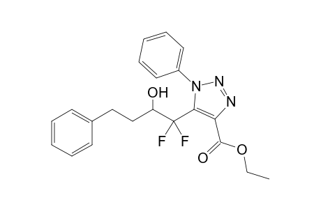 5-(1,1-Difluoro-2-hydroxy-4-phenylbutyl)-1-phenyl-1H-1,2,3-triazole-4-carboxylic acid ethyl ester