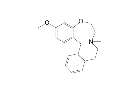 3-Methoxy-8-methyl-6,7,8,9,10,15-hexahydrodibenzo[g,l]-1-oxa-4-azacycloundecene