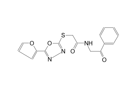 Acetamide, 2-[5-(2-furyl)-1,3,4-oxathiazol-2-ylthio)-N-(2-oxo-2-phenylethyl)-