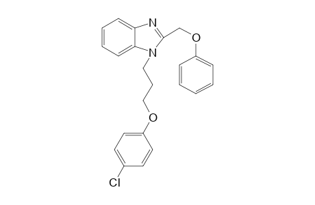 1-[3-(4-chloranylphenoxy)propyl]-2-(phenoxymethyl)benzimidazole