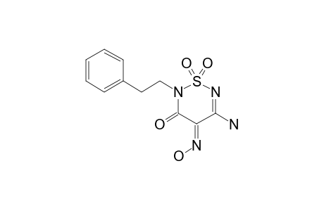(E)-2-(2-PHENYLETHYL)-5-AMINO-4-HYDROXYIMINO-3-OXO-3,4-DIHYDRO-2H-1,2,6-THIODIAZINE-1,1-DIOXIDE