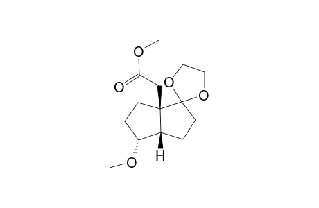 6-(Methoxy)-1-[(methoxycarbonyl)methyl]-2-(ethylidenedioxy)bicyclo[3.3.0]octane