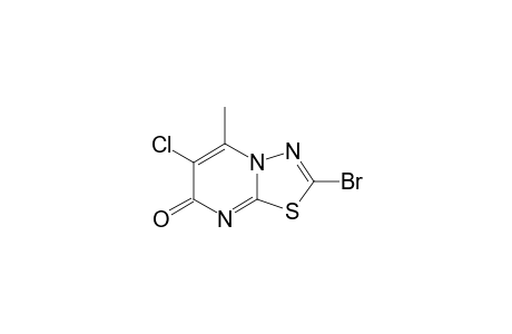 2-BROMO-6-CHLORO-5-METHYL-7H-1,3,4-THIADIAZOLO-[3,2-A]-PYRIMIDIN-7-ONE