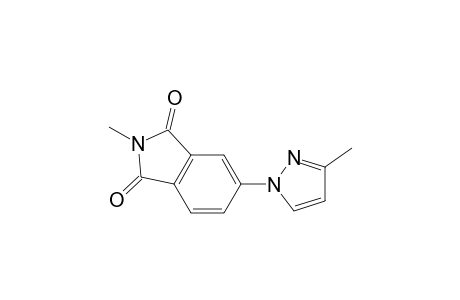1H-Isoindole-1,3(2H)-dione, 2-methyl-5-(3-methyl-1H-pyrazol-1-yl)-