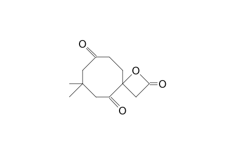 1-Hydroxy-4,4-dimethyl-2,6-dioxo-cyclooctan-1-yl-acetic acid, .beta.-lcatone