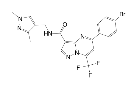 5-(4-bromophenyl)-N-[(1,3-dimethyl-1H-pyrazol-4-yl)methyl]-7-(trifluoromethyl)pyrazolo[1,5-a]pyrimidine-3-carboxamide