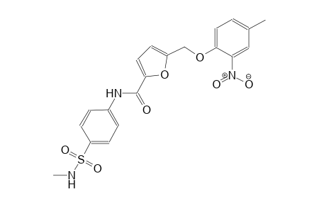 N-{4-[(methylamino)sulfonyl]phenyl}-5-[(4-methyl-2-nitrophenoxy)methyl]-2-furamide