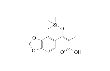 cis-3-(3',4'-Methylenedioxyphenyl)-2-methyl-glycidic acid TMS