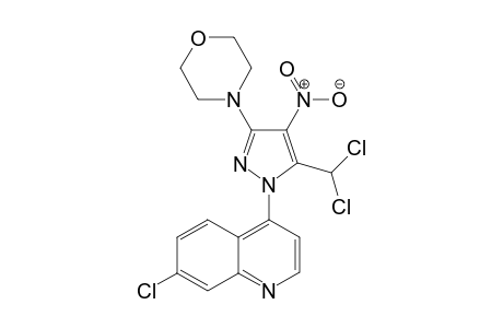 4-(1-(7-Chloroquinolin-4-yl)-5-(dichloromethyl)-4-nitro-1H-pyrazol-3-yl)morpholine