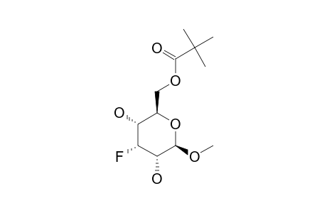 Methyl-3-deoxy-3-fluoro-6-O-pivaloyl.beta.-D-allopyranosid