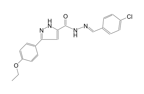 1H-pyrazole-5-carboxylic acid, 3-(4-ethoxyphenyl)-, 2-[(E)-(4-chlorophenyl)methylidene]hydrazide