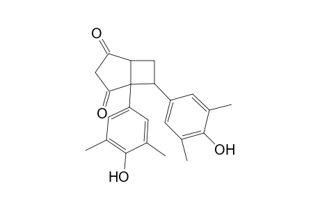 1,3-Dioxo-5,6-bis[3',5'-dimethyl-4'-hydroxyphenyl]biciclo[3.2.0]heptane