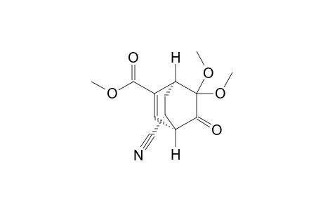 (1S*,4R*,8R*)-Methyl 8-Cyano-6,6-dimethoxy-5-oxobicyclo[2.2.2]oct-2-ene-2-carboxylate