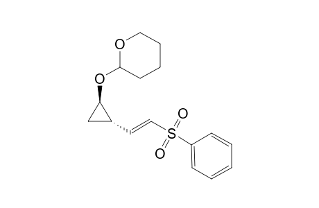 (+)-(1R,2S)-2-[2-(2-Benzenesulfonylvinyl)-1-(tetrahydropyran-2-yloxy)]cyclopropane