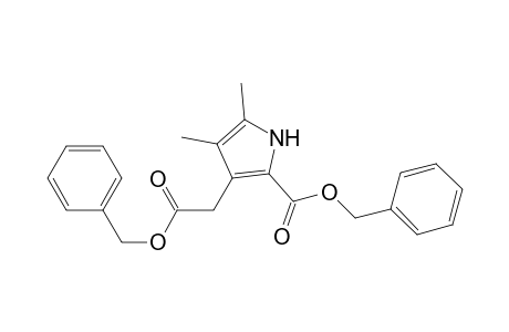 1H-Pyrrole-3-acetic acid, 4,5-dimethyl-2-[(phenylmethoxy)carbonyl]-, phenylmethyl ester