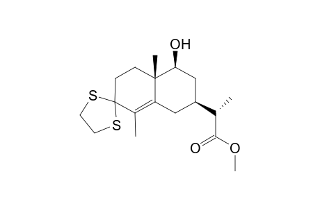 (2S)-2-[(2S,4S,4aS)-4-hydroxy-4a,8-dimethyl-2-spiro[1,2,3,4,5,6-hexahydronaphthalene-7,2'-1,3-dithiolane]yl]propanoic acid methyl ester