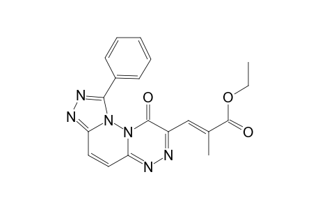 2-Propenoic acid, 2-methyl-3-(9-oxo-1-phenyl-9H-[1,2,4]triazolo[4',3':2,3]pyridazino[6,1-c][1,2,4]triazin-8-yl)-, ethyl ester
