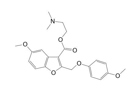 2-(Dimethylamino)ethyl 5-methoxy-2-[(4-methoxyphenoxy)methyl]-1-benzofuran-3-carboxylate