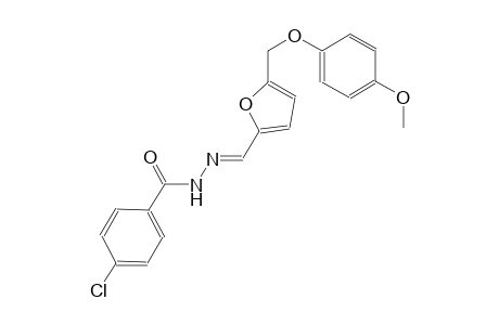4-chloro-N'-((E)-{5-[(4-methoxyphenoxy)methyl]-2-furyl}methylidene)benzohydrazide