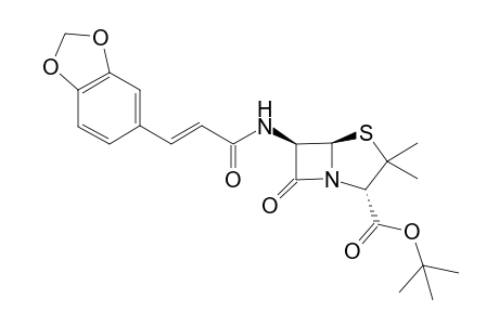 tert-Butyl 6-[3-(benzo[d][1,3]-dioxolan-2-yl)acylamino]penicillanate
