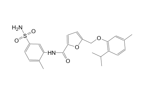 N-[5-(aminosulfonyl)-2-methylphenyl]-5-[(2-isopropyl-5-methylphenoxy)methyl]-2-furamide