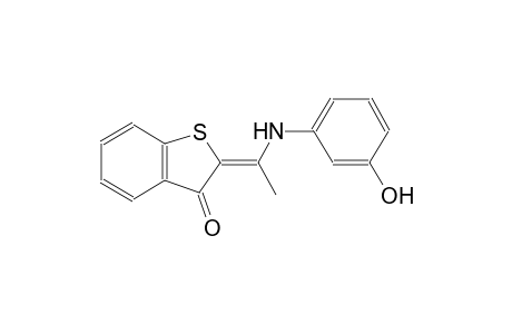 (2Z)-2-[1-(3-hydroxyanilino)ethylidene]-1-benzothiophen-3(2H)-one