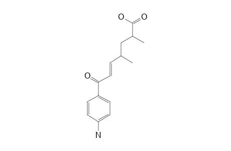 (5-E)-7-(4-AMINOPHENYL)-2,4-DIMETHYL-7-OXO-HEPT-5-ENOIC_ACID