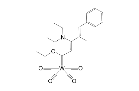 Tetracarbonyl[(2Z,4E)-3-diethylamino-1-ethoxy-4-methyl-5-phenyl-2,4-pentadienylidene] tungstene
