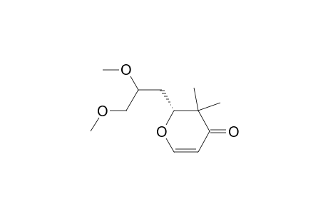 (2R)-3,3-dimethyl-2-(2,3-dimethoxypropyl)-2H,3H-pyran-4-one