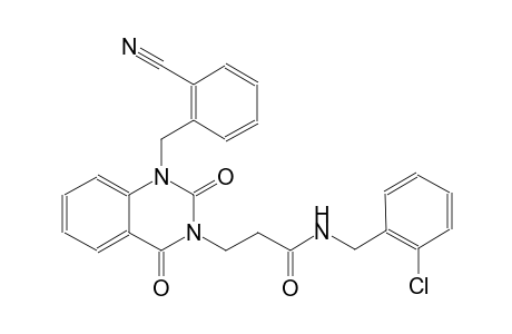 N-(2-chlorobenzyl)-3-(1-(2-cyanobenzyl)-2,4-dioxo-1,4-dihydro-3(2H)-quinazolinyl)propanamide