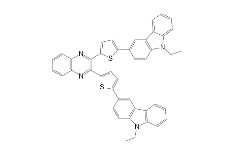 2,3-Bis(5-(9-ethyl-9H-carbazol-3-yl)thiophen-2-yl)quinoxaline