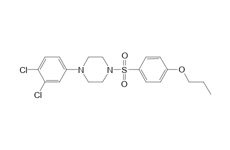 1-(3,4-dichlorophenyl)-4-(4-propoxyphenyl)sulfonyl-piperazine