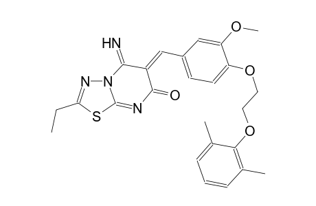 7H-[1,3,4]thiadiazolo[3,2-a]pyrimidin-7-one, 6-[[4-[2-(2,6-dimethylphenoxy)ethoxy]-3-methoxyphenyl]methylene]-2-ethyl-5,6-dihydro-5-imino-, (6Z)-