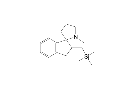 1'-Methyl-2(or3)-[(trimethylsilyl)methyl]spiro[1H-indene-1,2'-pyrrolidine]