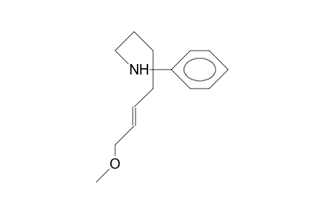 Pyrrolidine, 2-(4-methoxy-2-butenyl)-2-phenyl-, (E)-