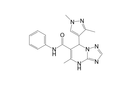 7-(1,3-Dimethyl-1H-pyrazol-4-yl)-5-methyl-N-phenyl-4,7-dihydro[1,2,4]triazolo[1,5-a]pyrimidine-6-carboxamide