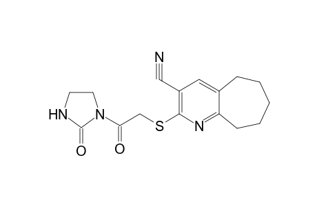 2-{[2-oxo-2-(2-oxoimidazolidin-1-yl)ethyl]sulfanyl}-5H,6H,7H,8H,9H-cyclohepta[b]pyridine-3-carbonitrile