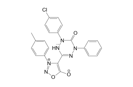 2-(4-Chlorophenyl)-6-[3-(4-methylphenyl)sydnon-4-yl]-4-phenyl-3,4-dihydro-3-oxo-1,2,4,5-tetrazin-1(2H)-yl radical