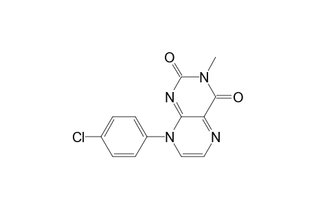2,4(3H,8H)-Pteridinedione, 8-(4-chlorophenyl)-3-methyl-